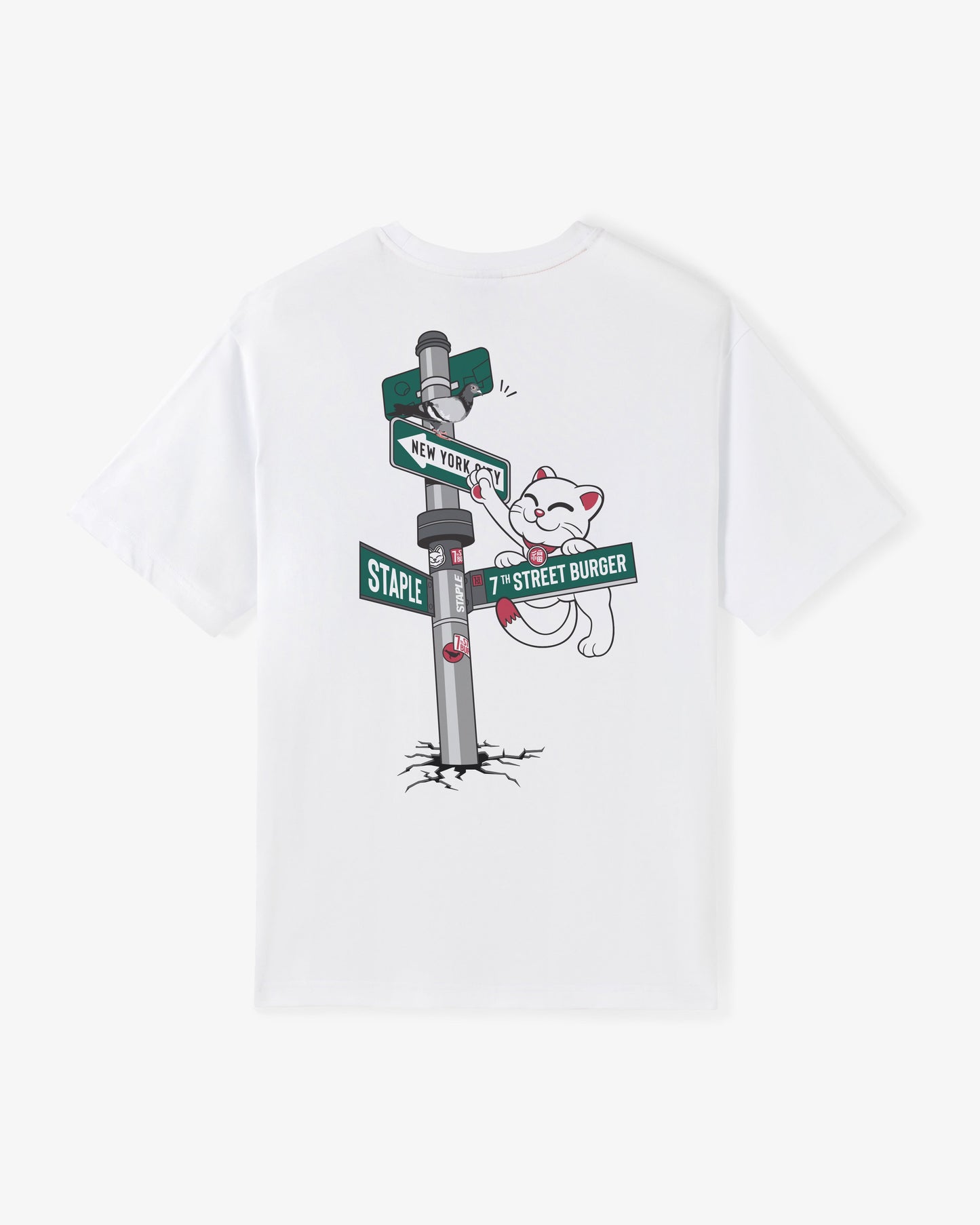 STAPLE X 7th Street Burger "Catch Me" Tee - Tee | Staple Pigeon